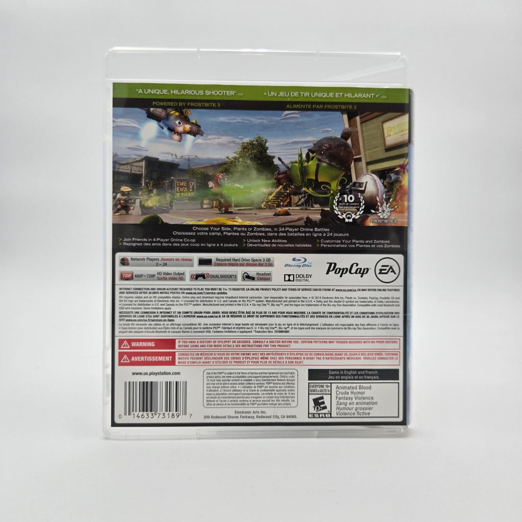 Plants vs Zombies: Garden Warfare (Playstation 3) CIB Complete Authentic Tested