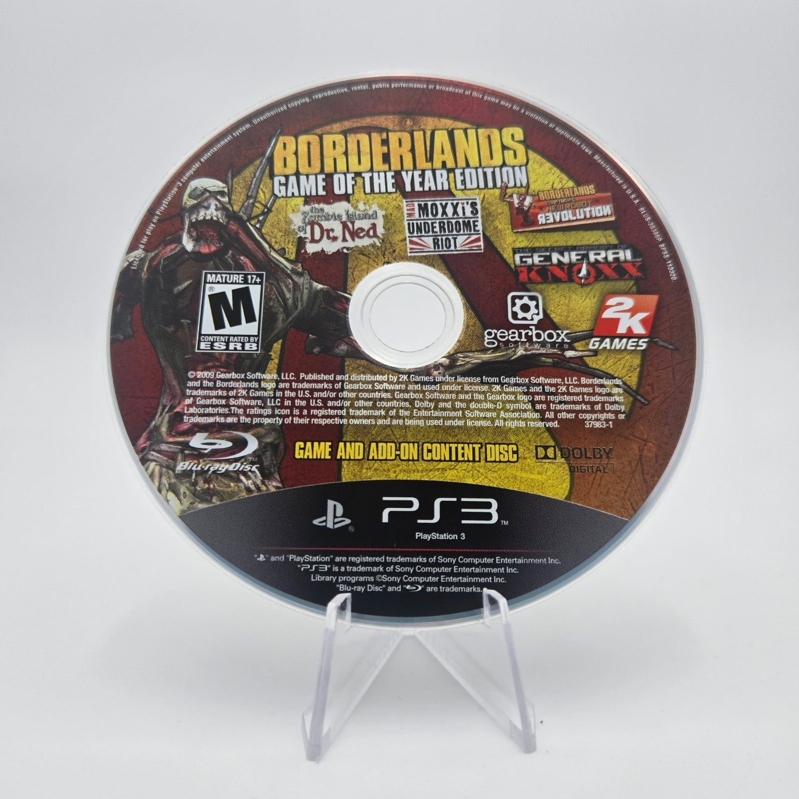 Borderlands: Game of the Year Edition (Playstation 3) Authentic No Manual