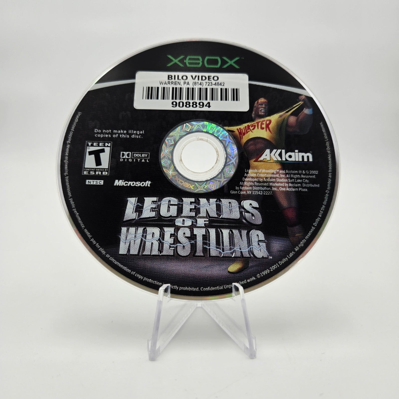 Legends of Wrestling (XBOX) Authentic Tested No Manual