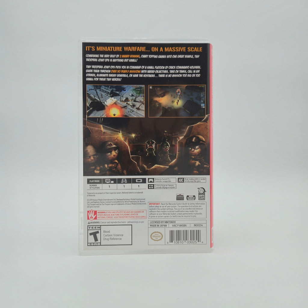 Tiny Troopers XL Joint Ops (Nintendo Switch) CIB Complete Authentic Tested