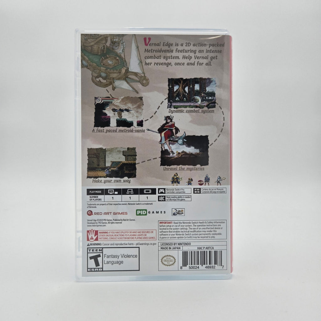 Vernal Edge (Nintendo Switch) CIB Complete Authentic Tested