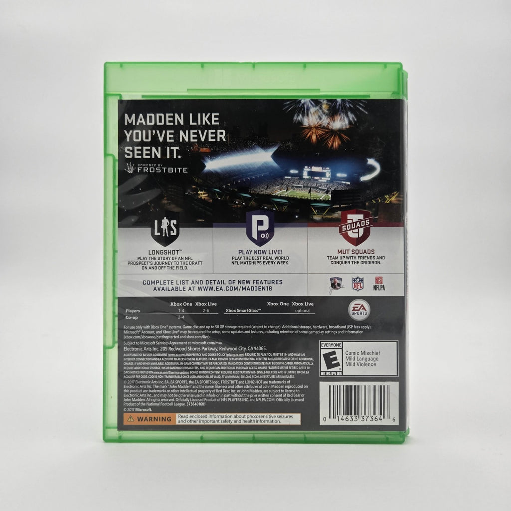 Madden NFL 18 (Xbox One) CIB Complete Authentic Tested