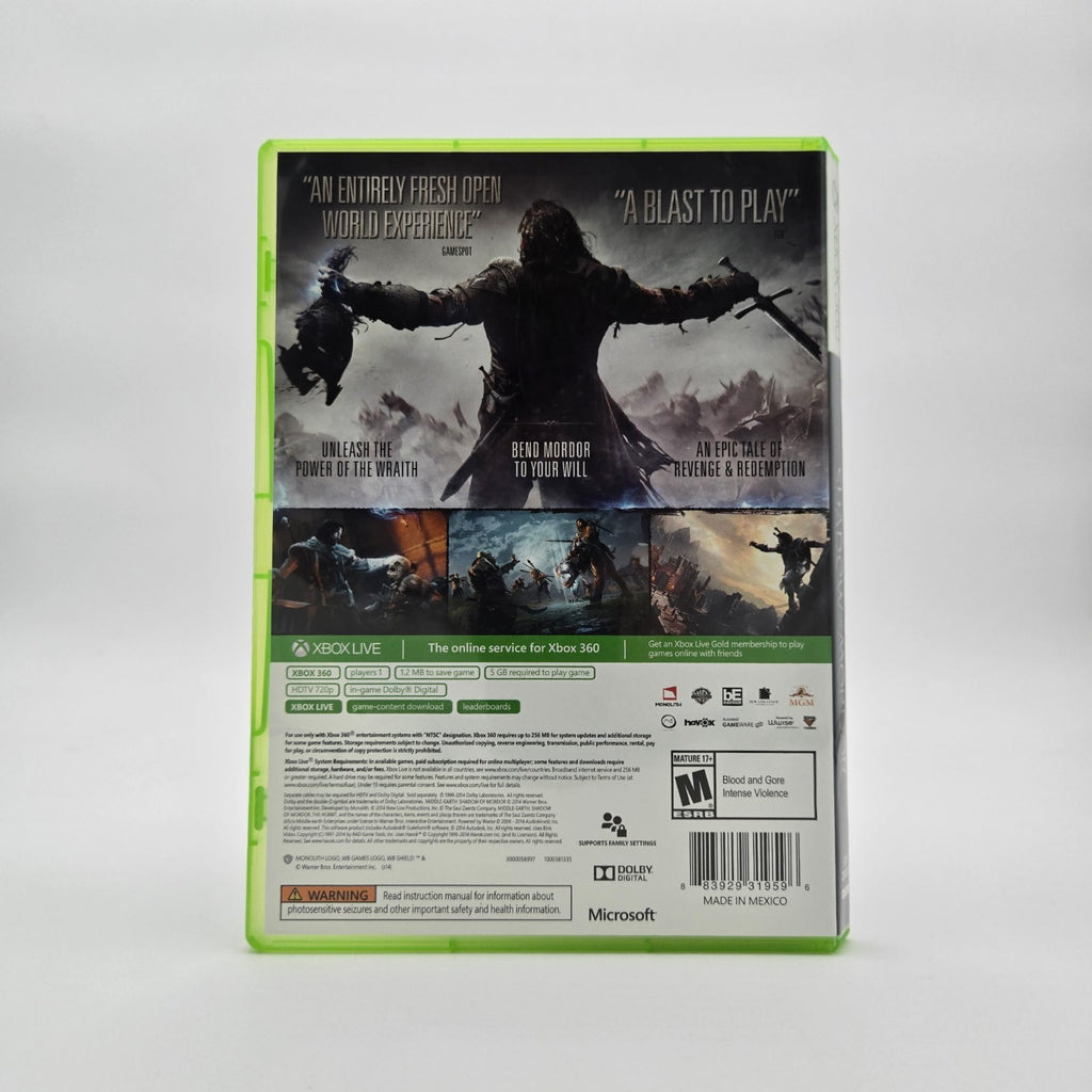 Shadow of Mordor (Xbox 360) CIB Complete Authentic Tested