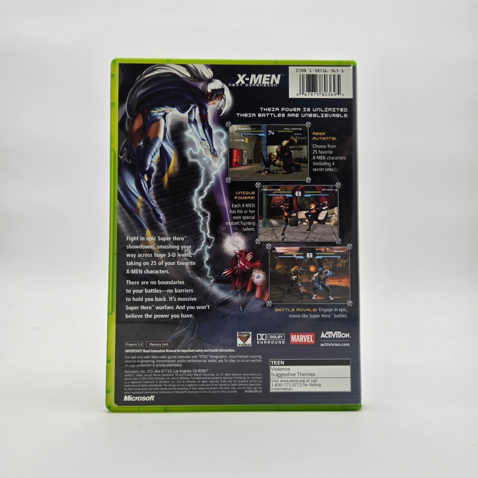 X-Men Next Dimension (XBOX) Authentic Tested No Manual