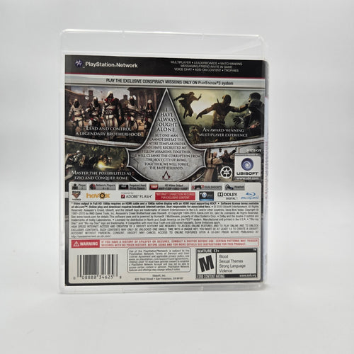 Assassin’s Creed Brotherhood (Playstation 3) CIB Complete Authentic Tested
