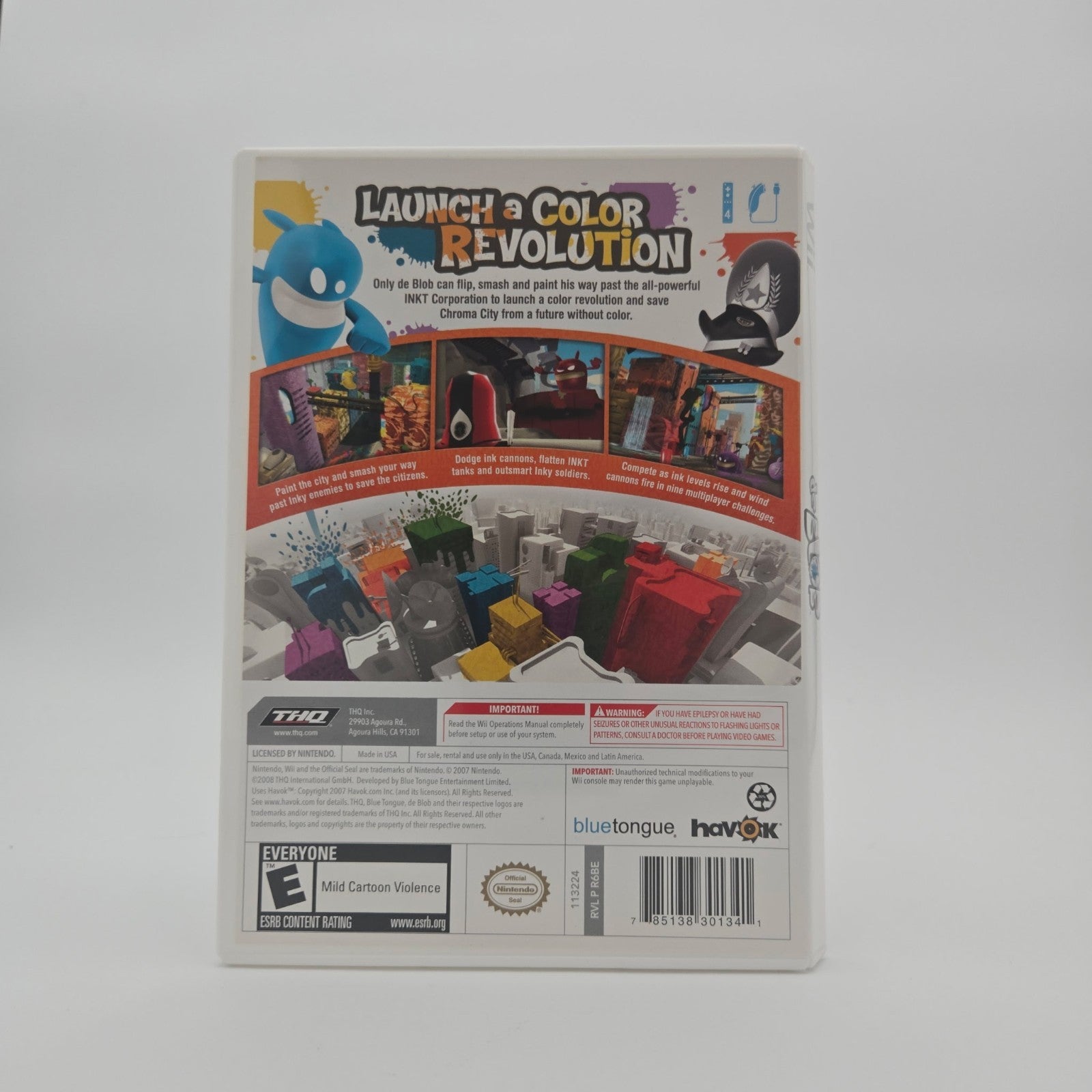 deBlob (Wii) Authentic Tested No Manual