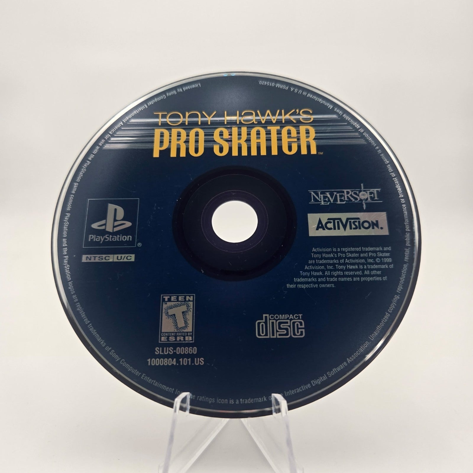 Tony Hawk's Pro Skater (PS1) Authentic Tested Disc Only