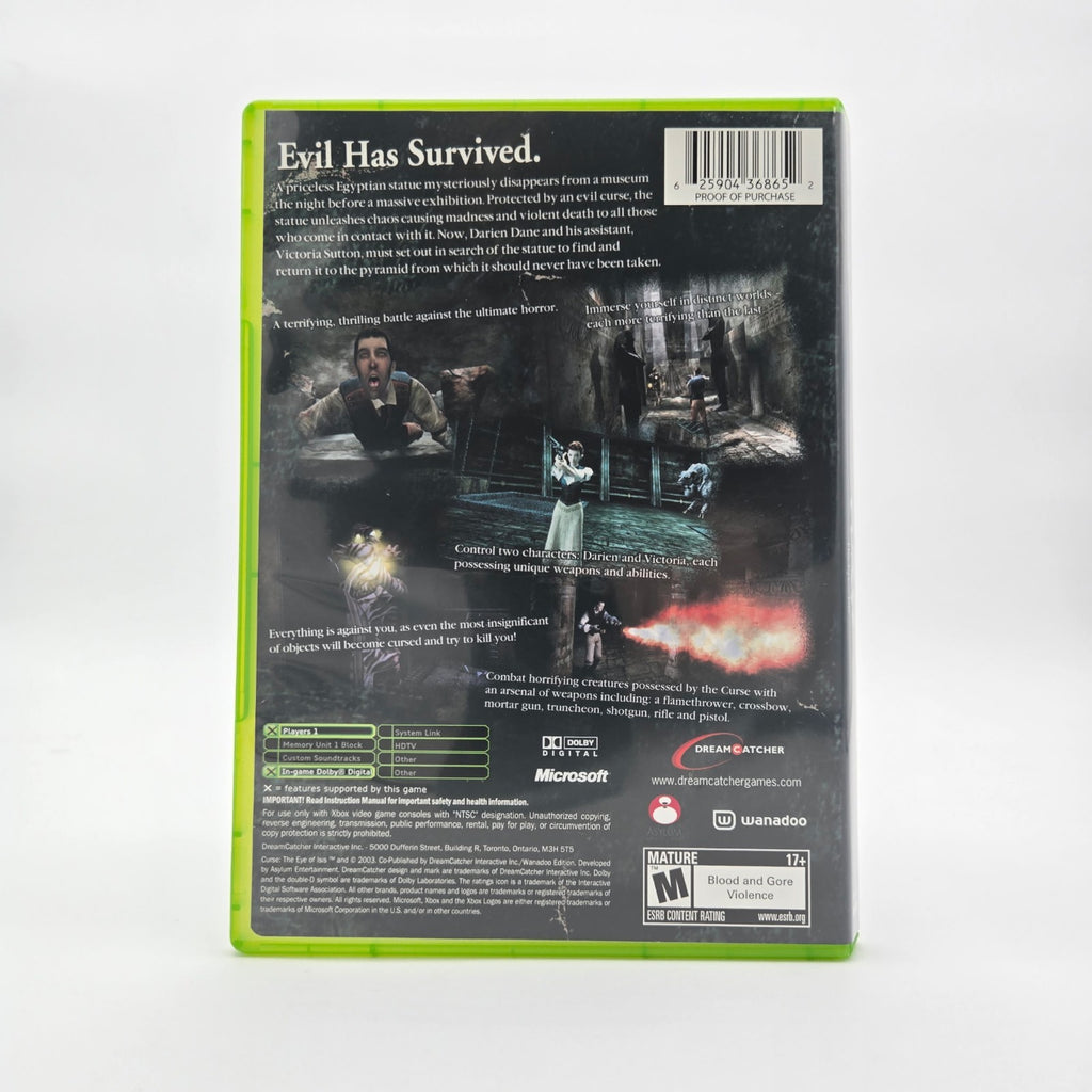 Curse The Eye of Isis (XBOX) Authentic Tested No Manual