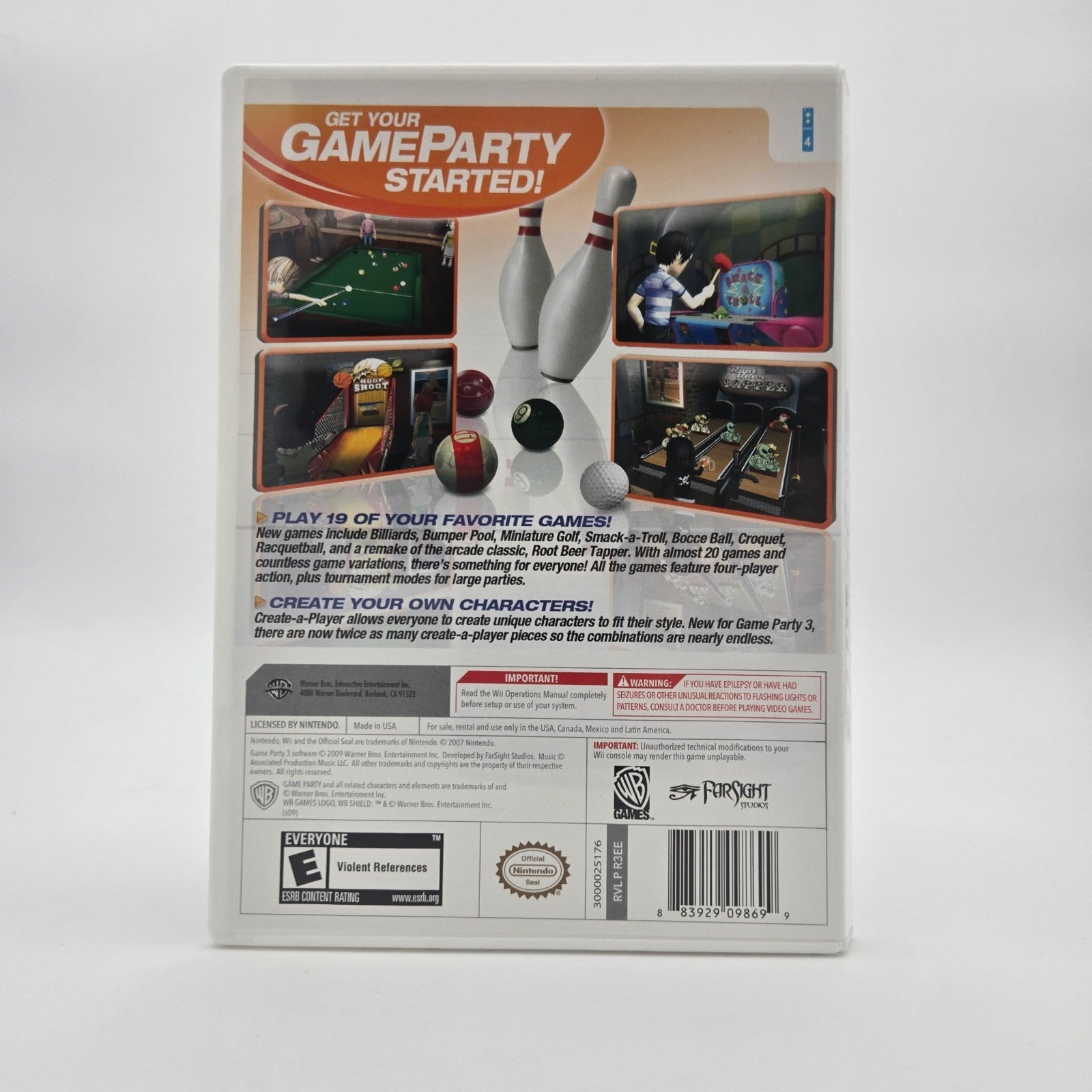 Game Party 3 (Wii) CIB Complete Authentic Tested