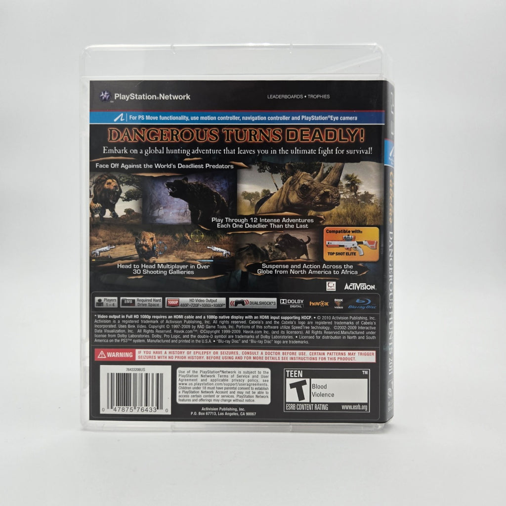 Cabela’s Dangerous Hunts 2011 (Playstation 3) CIB Complete Authentic Tested