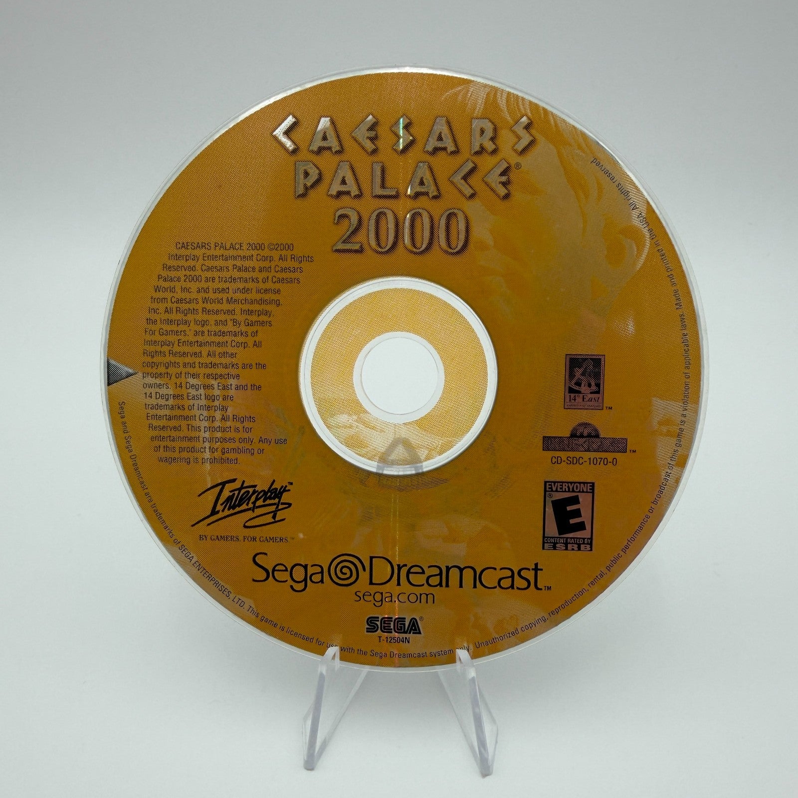 Caesar's Palace 2000 (Dreamcast) Authentic Tested Disc Only