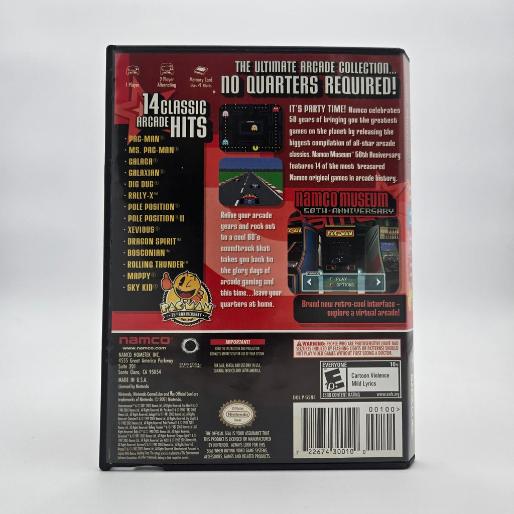 Namco Museum 50th Anniversary (Gamecube) CIB Complete Authentic Tested