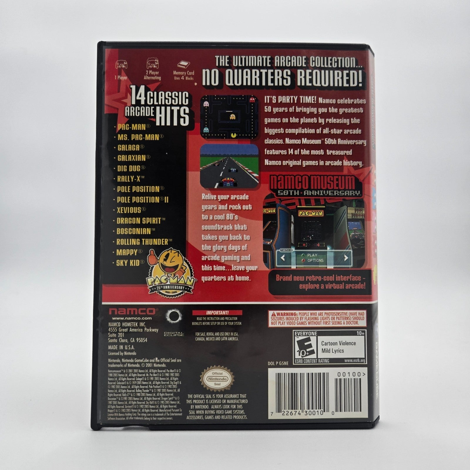 Namco Museum 50th Anniversary (Gamecube) CIB Complete Authentic Tested