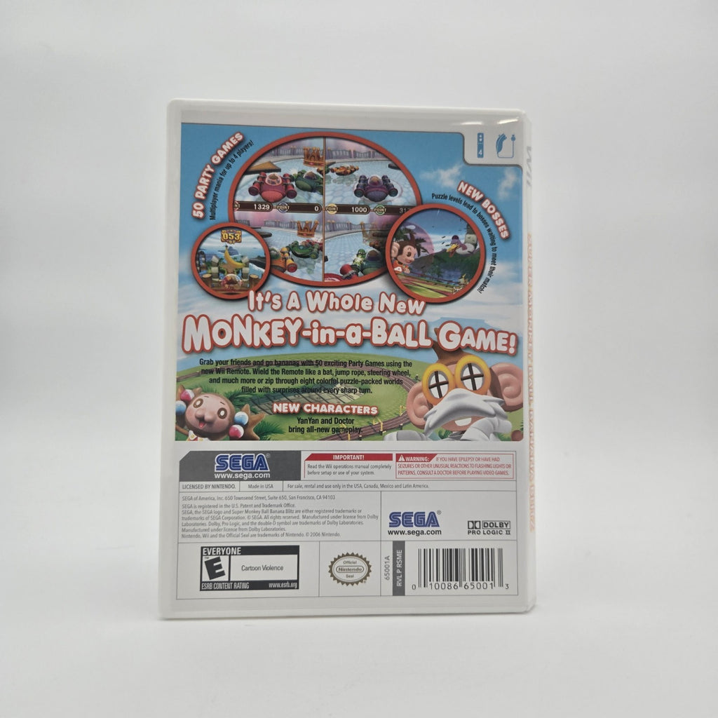 Super Monkey Ball Banana Blitz (Wii) CIB Complete Authentic Tested
