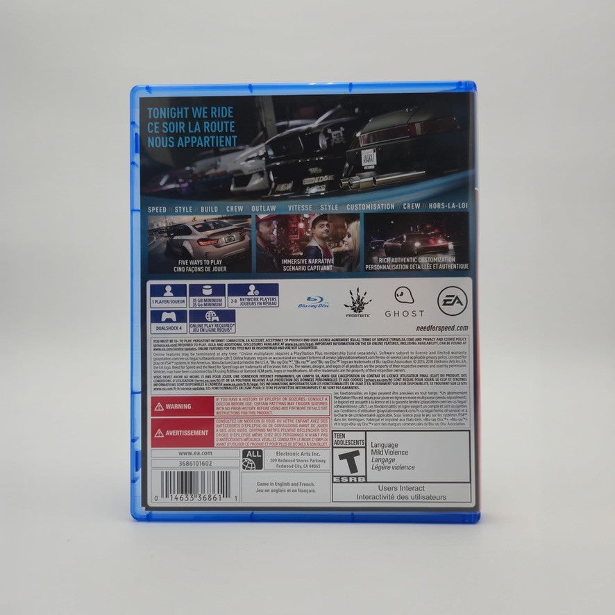 Need For Speed (Playstation 4) CIB Complete Authentic Tested