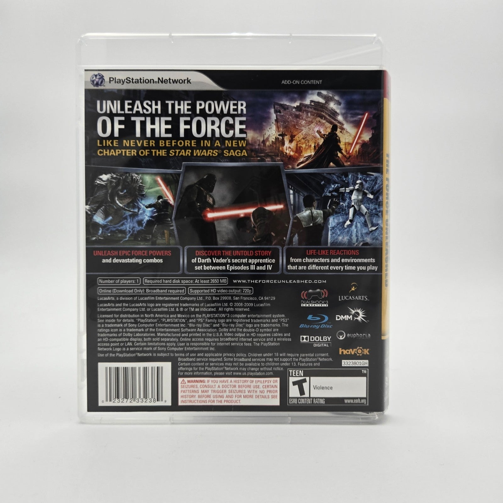 Star Wars The Force Unleashed (Playstation 3) CIB Complete Authentic Tested