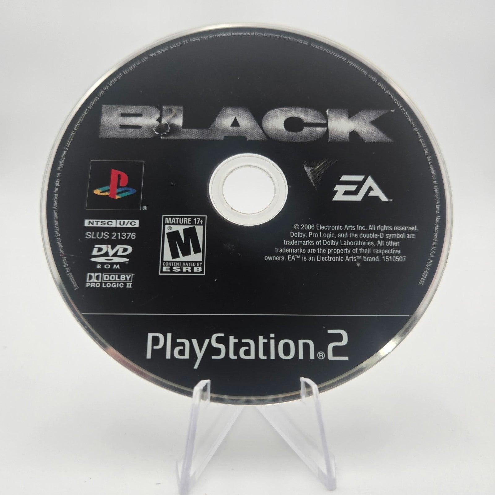 Black (Playstation 2) Authentic Tested No Manual