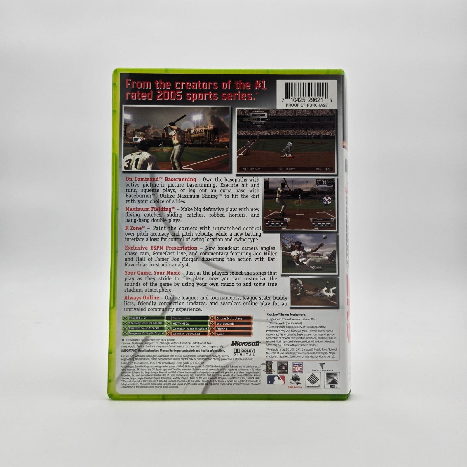 Major League Baseball 2K5 (XBOX) CIB Complete Authentic Tested