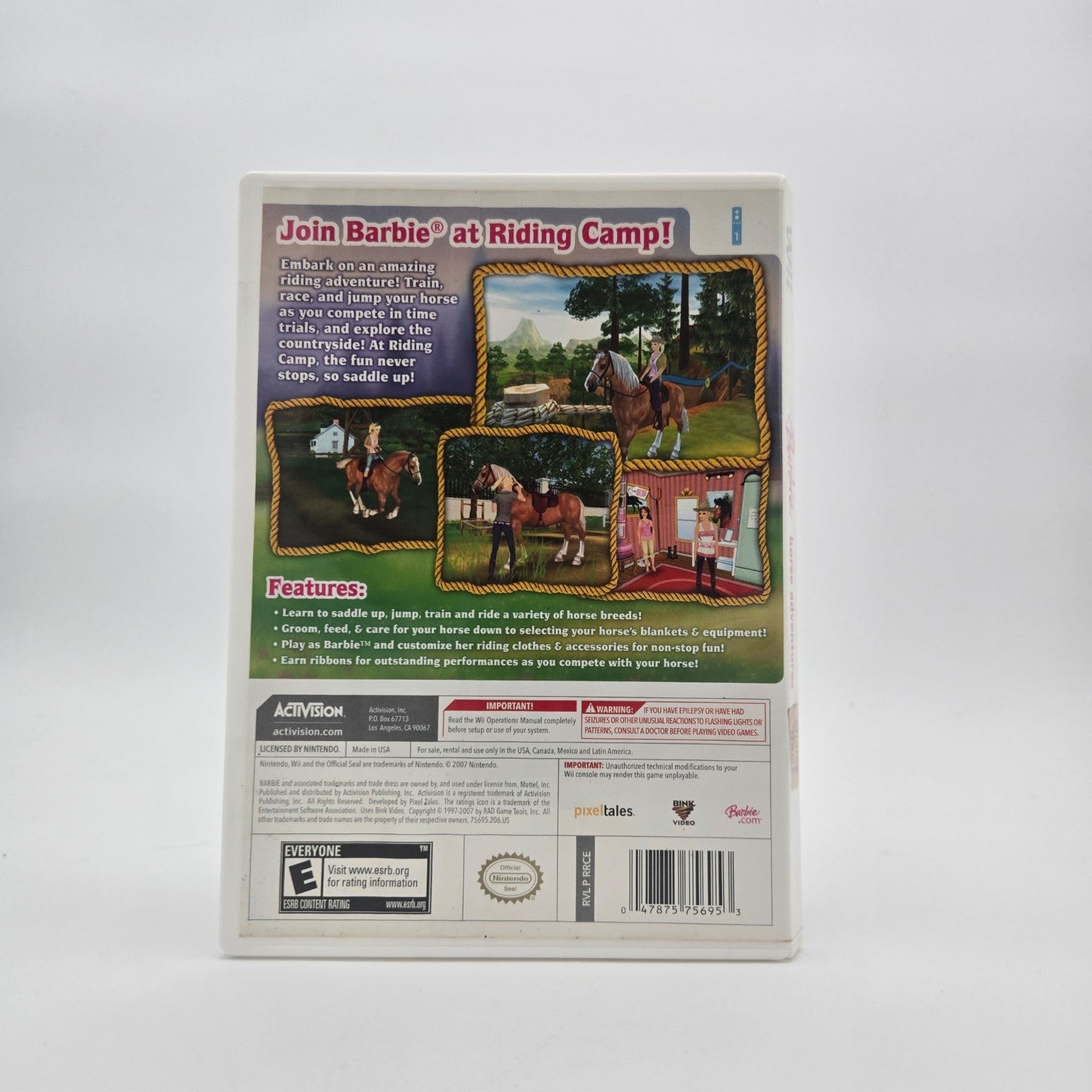 Barbie Horse Adventures: Riding Camp (Wii) Authentic Tested No Manual
