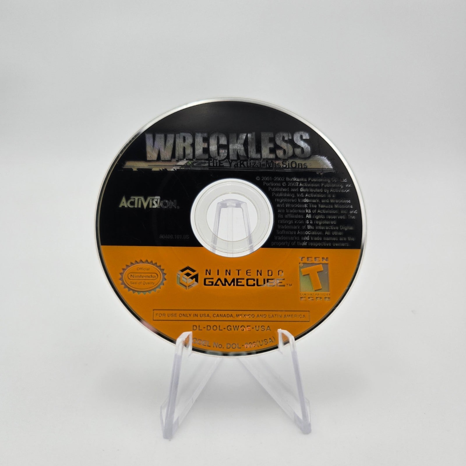 Wreckless: The Yakuza Missions (Gamecube) CIB Complete Authentic Tested