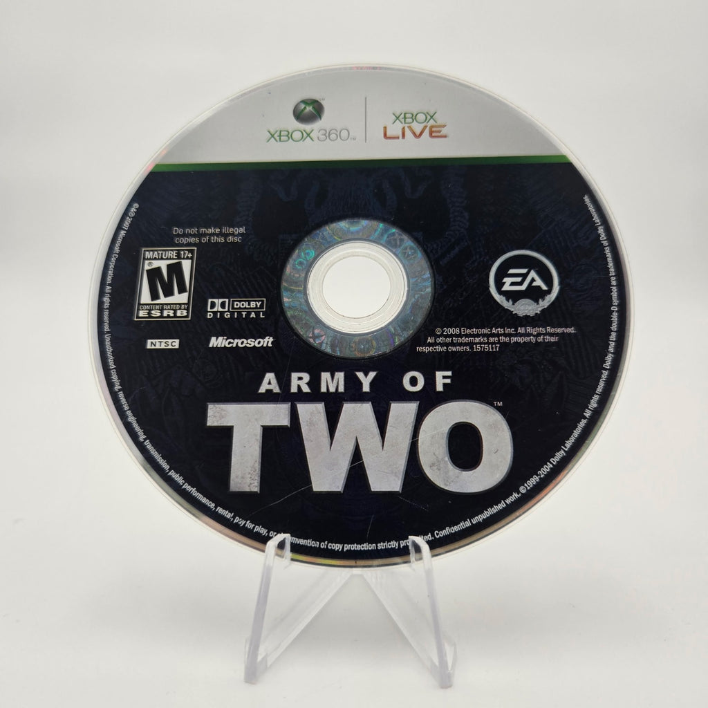 Army of Two (Xbox 360) Authentic Tested Disc Only