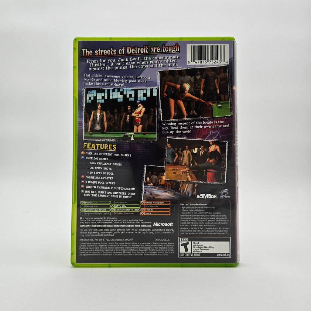 The Hustle: Detroit Streets (XBOX) Authentic Tested No Manual