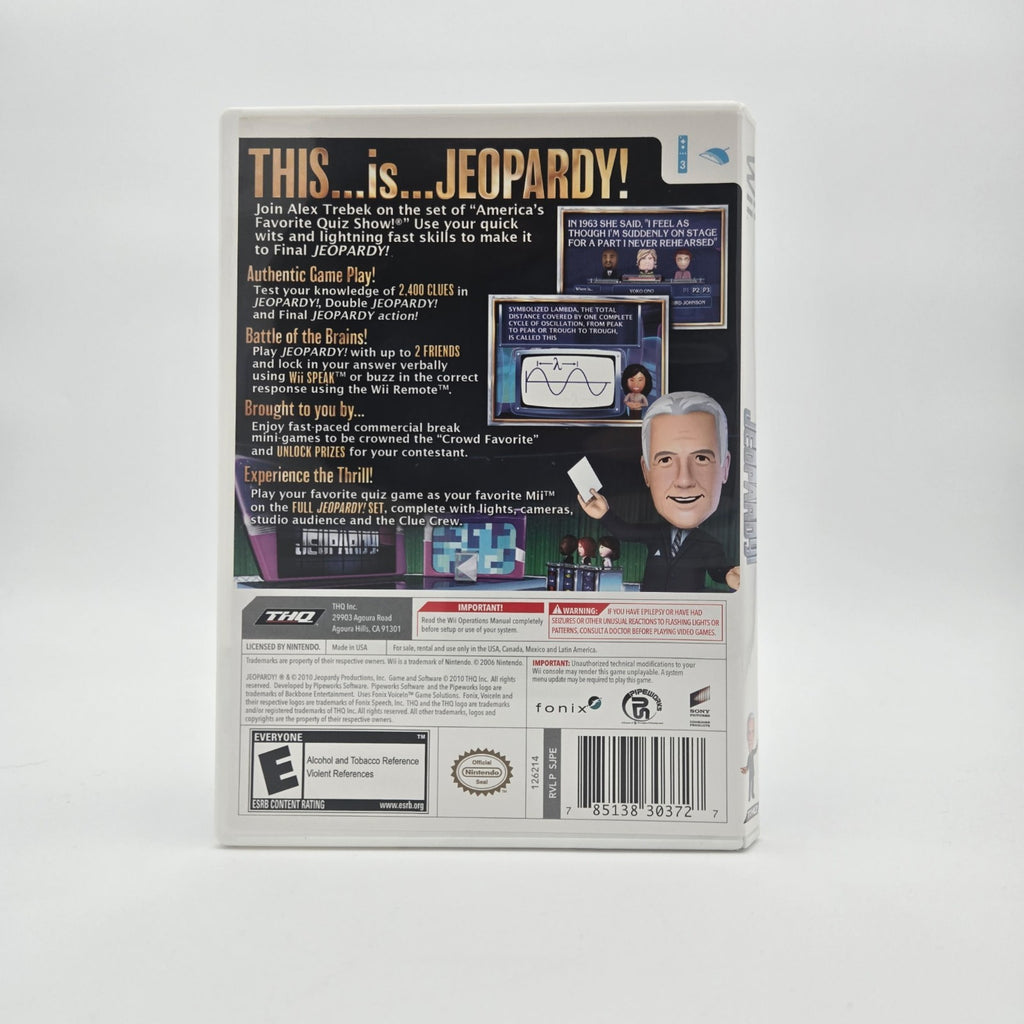 Jeopardy! (Wii) CIB Complete Authentic Tested