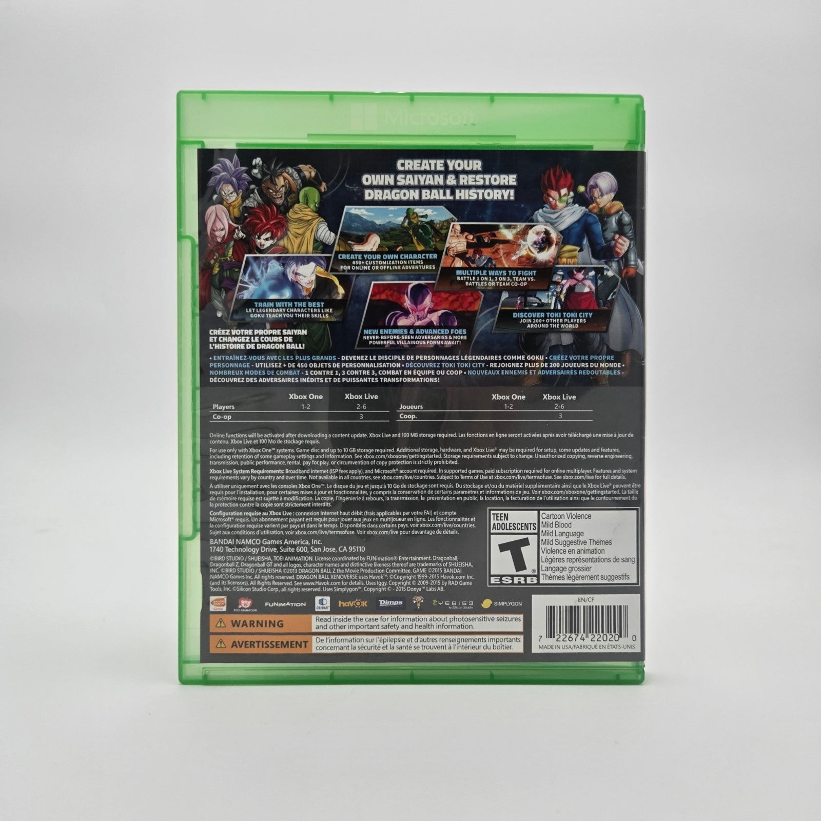 Dragonball Xenoverse (Xbox One) CIB Complete Authentic Tested