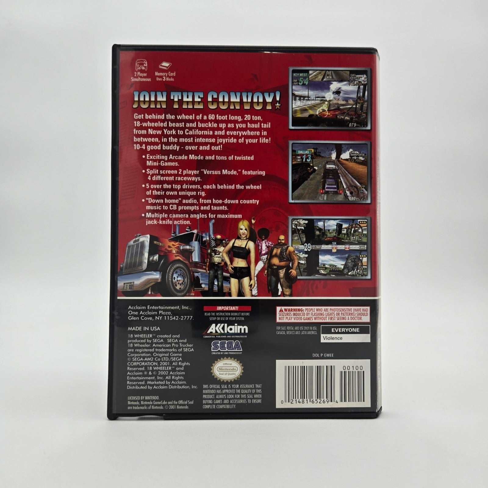 Eighteen Wheeler: American Pro Trucker (Gamecube) CIB Complete Authentic Tested