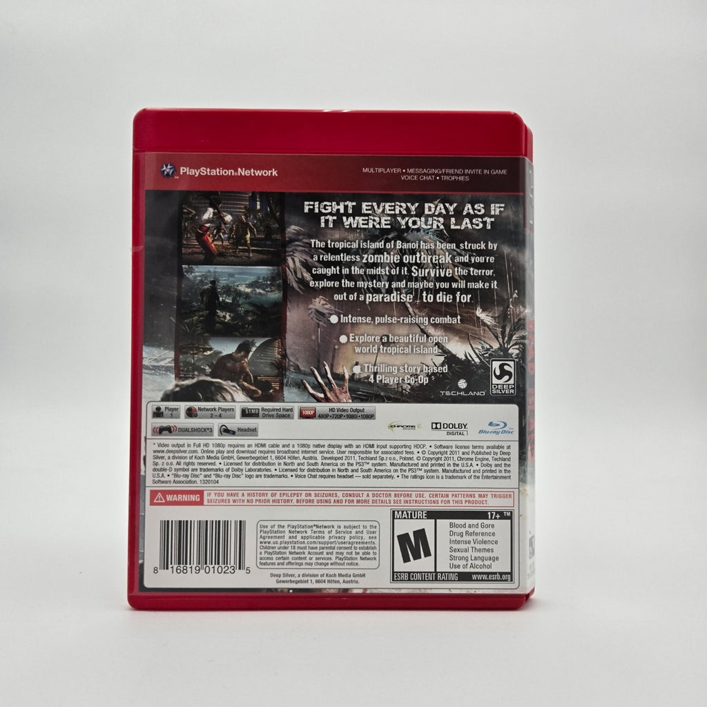 Dead Island (Playstation 3) CIB Complete Authentic Tested