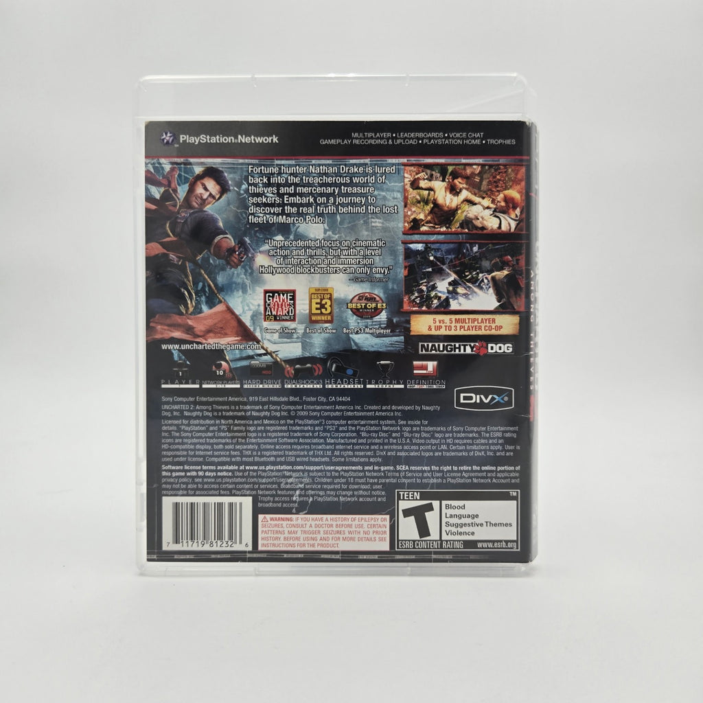 Uncharted 2: Among Thieves (Playstation 3) Authentic Tested No Manual