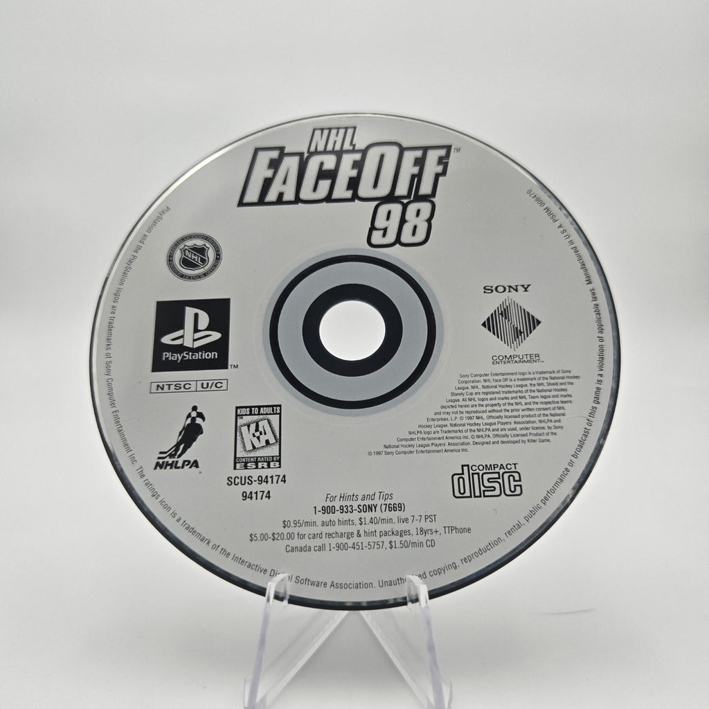 NHL Faceoff 98 (PS1) Authentic Tested Disc Only
