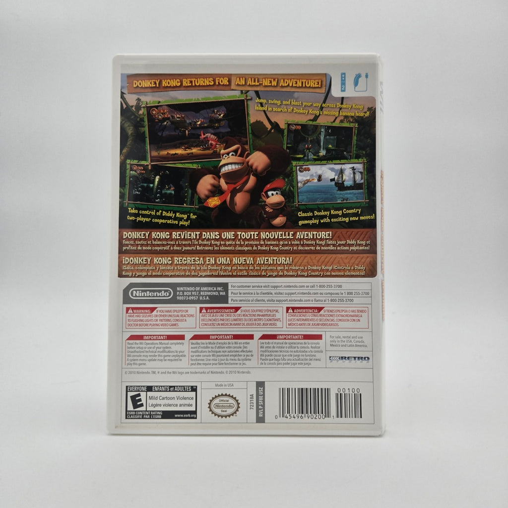 Donkey Kong Country Returns (Wii) Authentic Tested No Manual