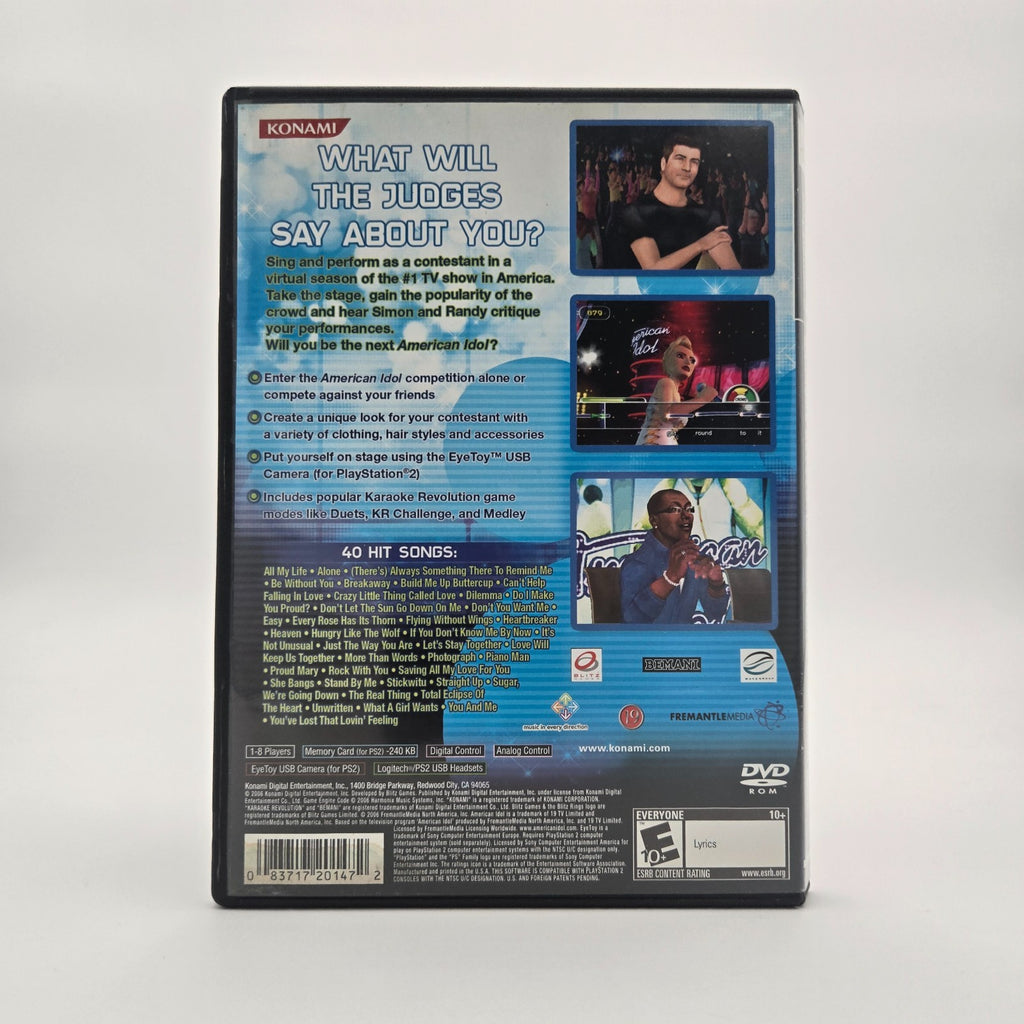 Karaoke Revolution: American Idol (Playstation 2) CIB Complete Authentic Tested
