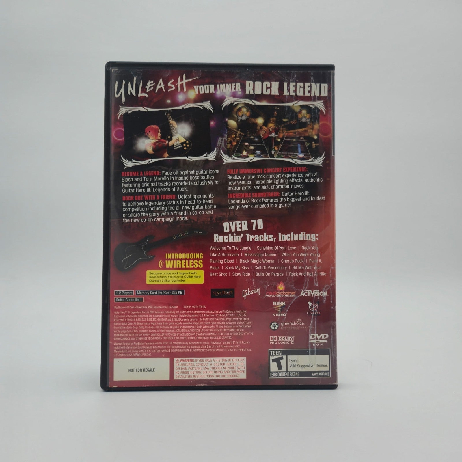 Guitar Hero III: Legends of Rock (Playstation 2) CIB Complete Authentic Tested