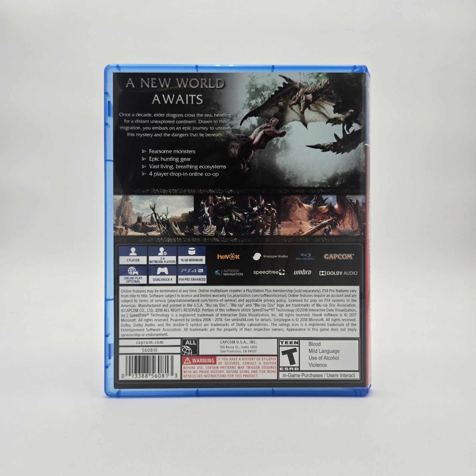 Monster Hunter: World (Playstation 4) CIB Complete Authentic Tested