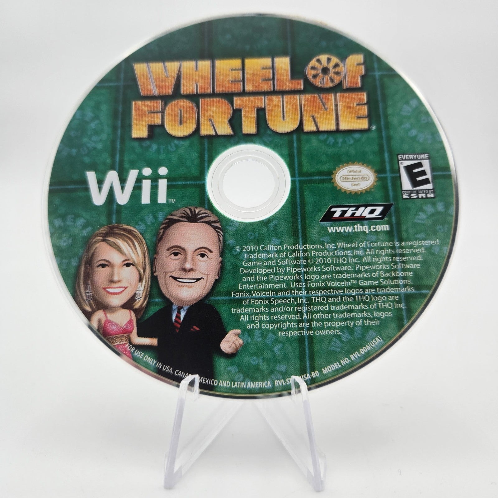 Wheel of Fortune (Wii) Authentic Tested No Manual