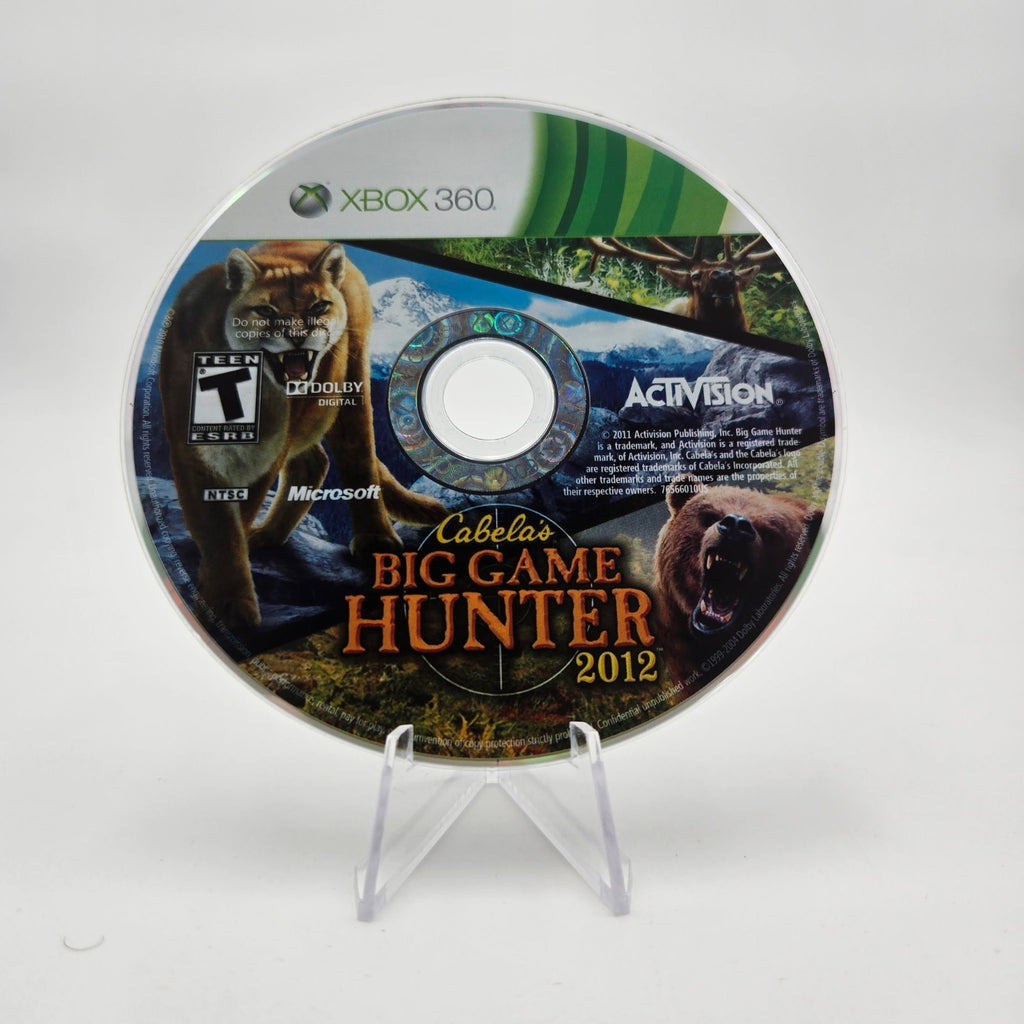 Cabela's Big Game Hunter 2012 (Xbox 360) CIB Complete Authentic Tested