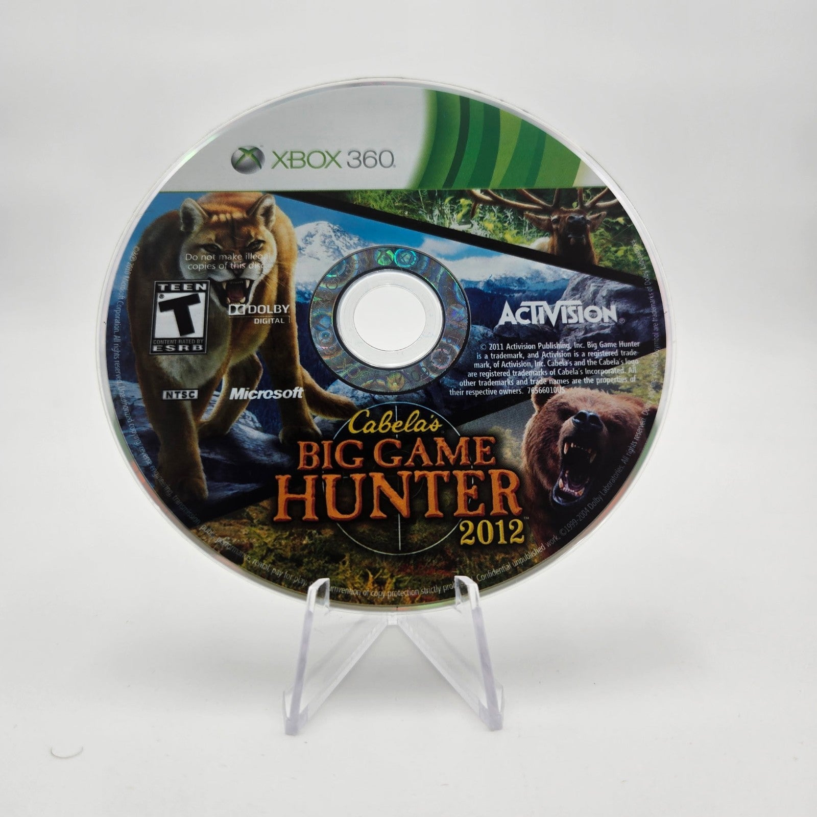 Cabela's Big Game Hunter 2012 (Xbox 360) CIB Complete Authentic Tested