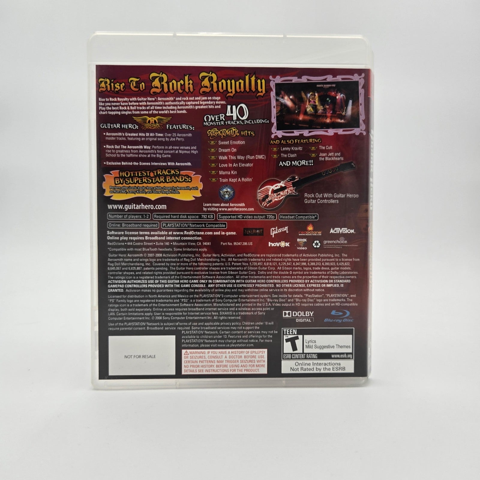 Guitar Hero Aerosmith (Playstation 3) CIB Complete Authentic Tested