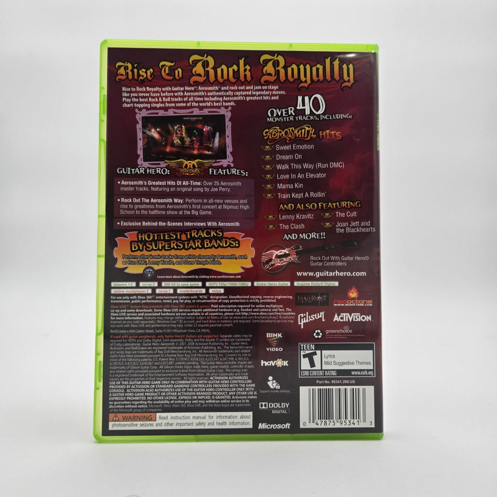 Guitar Hero: Aerosmith (Xbox 360) CIB Complete Authentic Tested