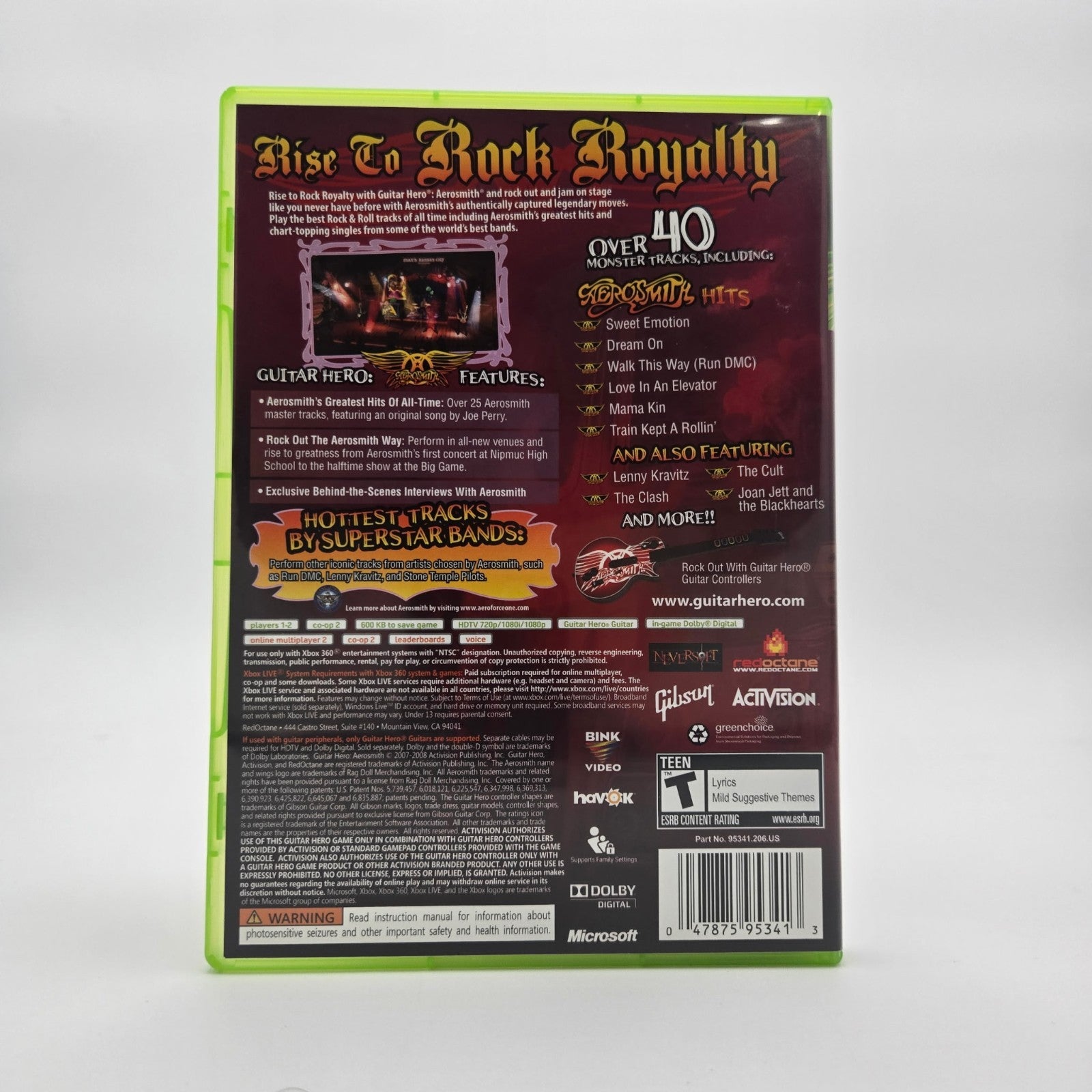 Guitar Hero: Aerosmith (Xbox 360) CIB Complete Authentic Tested