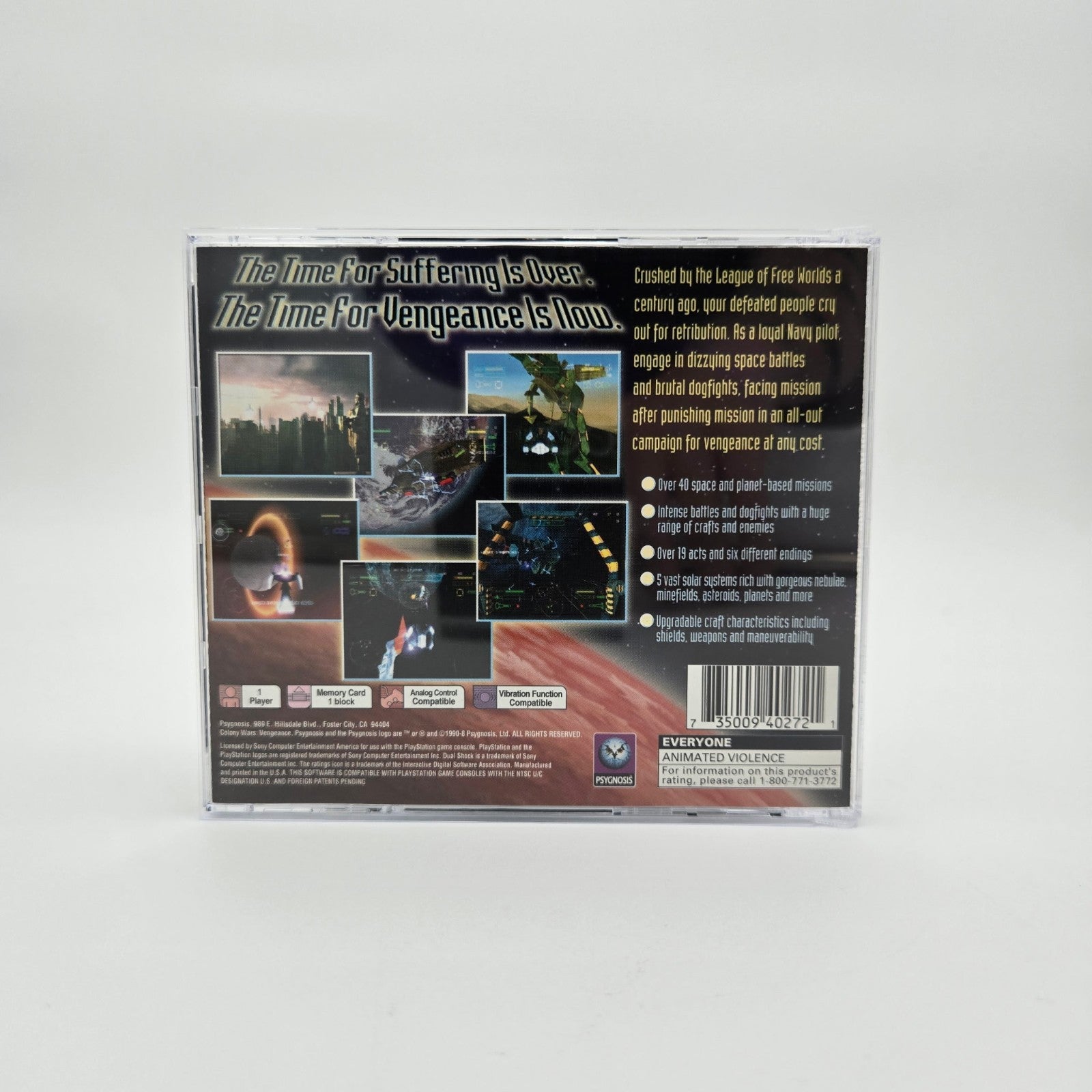 Colony Wars: Vengeance (Playstation 1) CIB Complete Authentic Tested