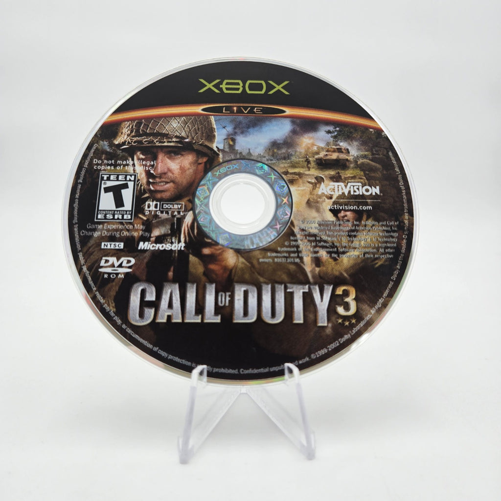 Call of Duty 3 (XBOX) Authentic Tested No Manual