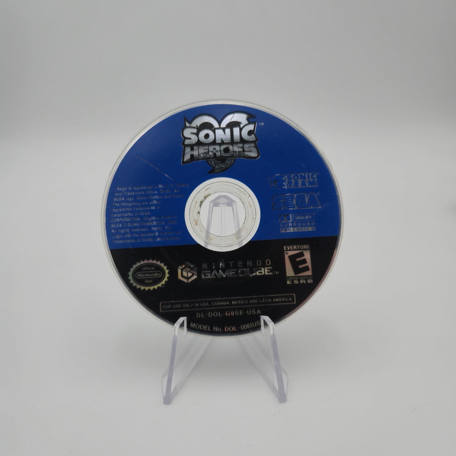 Sonic Heroes (Nintendo 2003) Authentic Tested - Disc Only