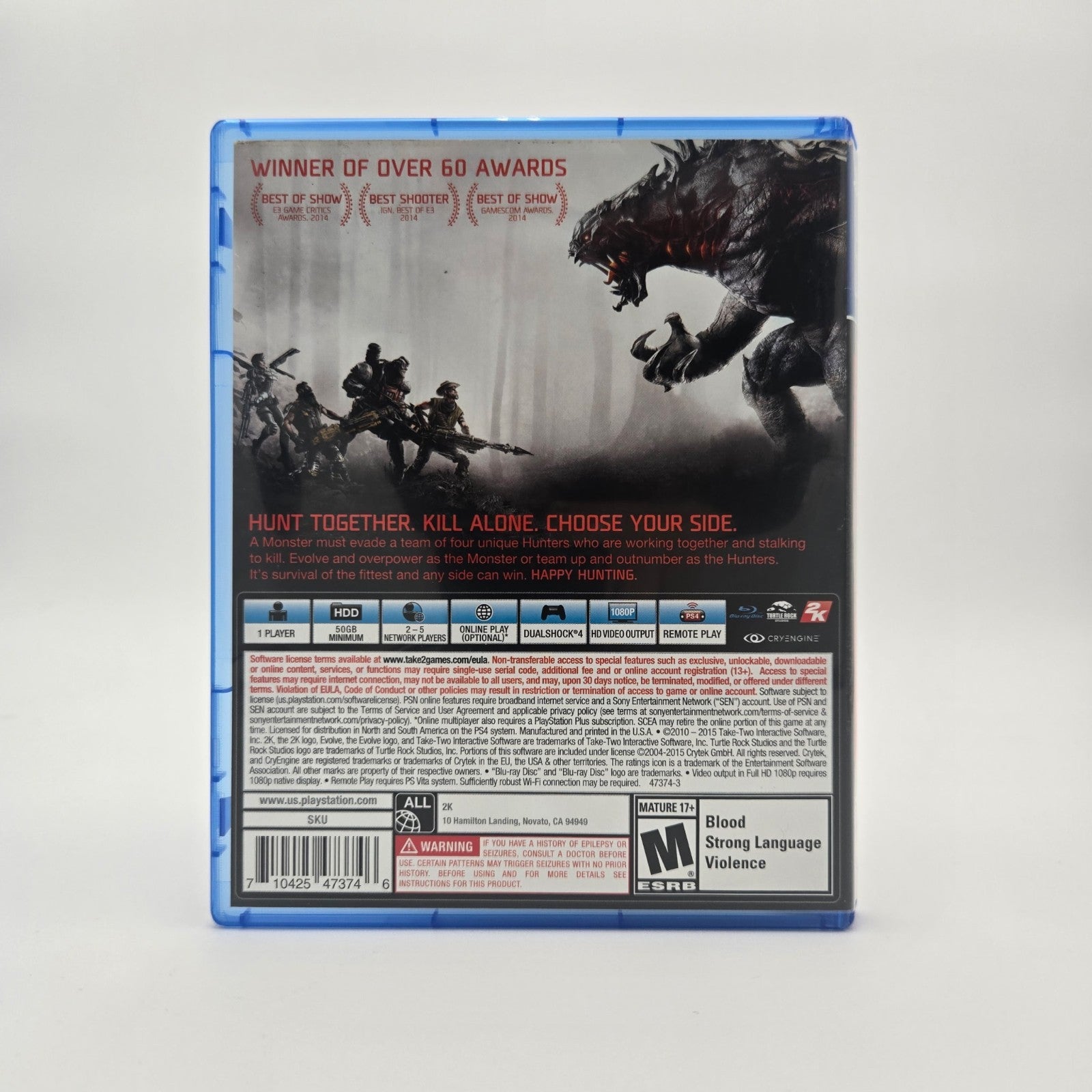 Evolve (Playstation 4) CIB Complete Authentic Tested
