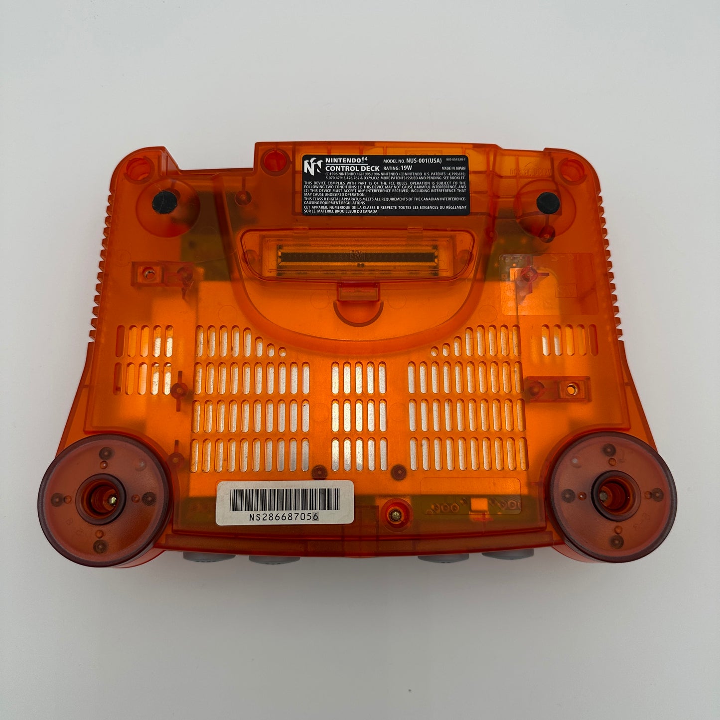 Nintendo 64 Console Fire Orange